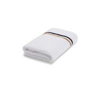 BOSS Drap de bain en coton avec bande à rayures emblématiques - Style BLINEA Beige Bath sheet 090/150, BSHT-BLINEA Blanc ONESI