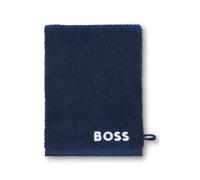 BOSS Gant de toilette en coton avec logo brodé en contraste - Style EDGE Galaxy Mitt 015, MITT-EDGE Bleu foncé ONESI