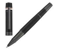BOSS Stylo roller avec corps texturé et anneau à rayures emblématiques - Style Rollerball pen Core Iconic Black, 58465088 Noir pcs.