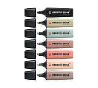 Surligneur Stabilo Boss couleurs assorties nature - Pochette de 8