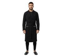 BOSS Peignoir en jersey de coton avec logo brodé - Style Robe BM, 50545943 Noir M