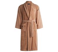 BOSS Peignoir en coton à fleurs brodées - Style MIDNIGHT Bath robe L, KIM-MIDNIGHT Brun chiné S