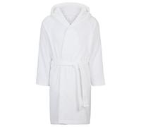BOSS Peignoir en coton à longues fibres avec revers à logo - Style PLAIN IceNF PEIG S, KIM-PLAIN Blanc XL
