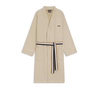 BOSS Peignoir en coton avec ceinture à rayures emblématiques - Style BLINEA Horizon Bath robe M, KIM-BLINEA Beige S