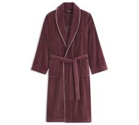 BOSS Peignoir en coton avec passepoil et logo brodé - Style TIAGO Moka Bath robe M, KIM-TIAGO Rouge sombre M