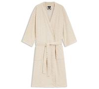 BOSS Peignoir en coton mélangé à motif monogramme en relief - Style FRONTROW Woman bathrobe L, KIM-FRONTROW Beige clair S