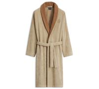 BOSS Peignoir en velours de coton à monogramme Double B - Style DOUBLEB Cypres Bath robe L, KIM-DOUBLEB Beige M
