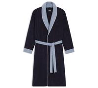 BOSS Peignoir en velours de coton marine à finitions texturées - Style LORD NavyNH PEIG L, KIM-1013474 Bleu foncé XL