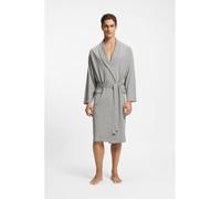 BOSS pour homme. 50545943 Peignoir en maille de coton avec logo brodé gris (M), Homewear