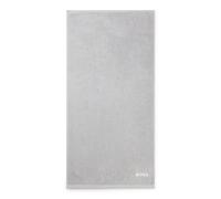 BOSS Serviette de bain en coton avec logo brodé en contraste - Style EDGE Blush Bath towel 070, BTOW-EDGE Argent ONESI