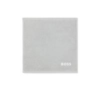 BOSS Serviette de toilette en coton avec logo brodé en contraste - Style EDGE Mineral Wash towel 030, WTOW-EDGE Argent ONESI