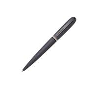 BOSS Stylo à bille en métal brossé avec bague à rayures emblématiques - Style Ballpoint pen Contour Iconic, 58122617 Gris sombre pcs.