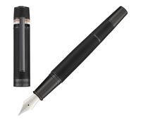BOSS Stylo-plume au corps texturé et anneau à rayures emblématiques - Style Fountain pen Core Iconic Black, 58464914 Noir pcs.