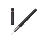 BOSS Stylo-plume noir à logo avec capuchon à rayures emblématiques - Style Fountain pen Loop Black Iconic, 58131040 Noir pcs.