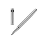 BOSS Stylo roller chromé à motif losanges mat - Style Rollerball pen Loop Diamond Chrome, 58139237 Noir pcs.