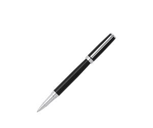 BOSS Stylo roller en laque noire brillante avec anneau à logo - Style Rollerball pen Gear Icon Black, 58109486 Noir pcs.