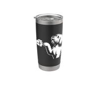 Bosse de poing Labradoodle Gobelet isotherme en acier inoxydable double paroi