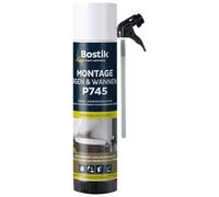 BOSTIK 2K P745 - Shaum de montage en polyuréthane pour fixation et collage - Haute stabilité à la pression et adhérence - Vert clair - 400 ml