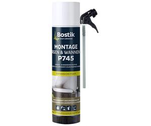 BOSTIK 2K P745 - Shaum de montage en polyuréthane pour fixation et collage - Haute stabilité à la pression et adhérence - Vert clair - 400 ml