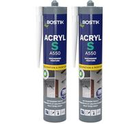 Bostik Acryl S - Mastic Acrylique - Intérieur & Extérieur - Fissures, Calfeutrement Et Joint - Tous Matériaux - Blanc - Cartouche 310 ml