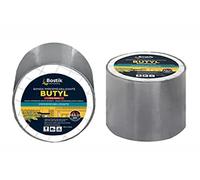 Bostik Bande imperméable Butyl Rouleau de 10 m x 10 cm Largeur Aluminium, Noir