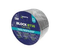 BOSTIK BLOCK B738 (Batu Band) Aluminium 7,5 cm x 10 m - Bande d'étanchéité autocollante, facile à travailler, haute adhérence, très bonne déformabilité, résistant au vieillissement