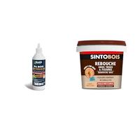 Bostik - Colle Bois Polyuréthane Liquide - Extérieure et Intérieure - Résiste à l'Eau - Blanchâtre après Séchage - 500 g - Facile et Prêt à l’Emploi