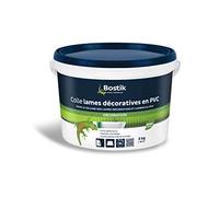 Bostik Colle Lames Décoratives en PVC - Seau 3kg | Colle lambris PVC - Application murale - Intérieur & Extérieur - Blanc