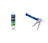 Bostik Colle Mastic Déco Green - Colle pour Gazon Synthétique Haute Durabilité - Tous Matériaux & Alyco 198805 Pistolet renforcé de 225 mm pour tubes de silicone et mastic