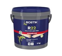 Bostik Colle Vinylique Bois R22 - Seau de 5 kg | Prise Lente - Colle d'Assemblage et de Placage du Bois - D1 Menuiseries Intérieures - Meubles - Blanc