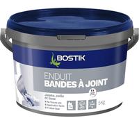 Bostik - Enduit Bandes à Joint en pâte - Jointe Lisse et Colle - Prêt à l'Emploi - Application Facile - Blanc - Pot de 5 kg
