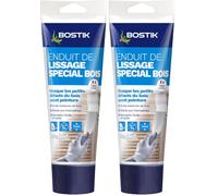 Bostik Enduit de Lissage Bois En Pâte - Tube de 330g (Lot de 2)