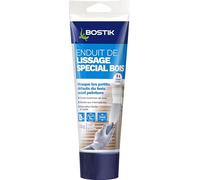 Bostik - Enduit de Lissage Bois En Pâte - Prêt à l'Emploi - Application Facile - Usage Intérieur - Tube de 330g - Blanc