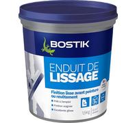 Bostik Enduit de lissage pâte extra blanc intérieur mur 1,5 kg