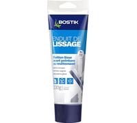 Bostik Enduit de Lissage en Pâte, Prêt à l'Emploi, Application Facile, Usage Intérieur, Tube de 330 g, Blanc