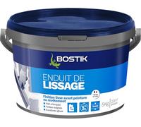 Bostik Enduit de lissage en pâte – Prêt à l'emploi, application facile – Seau 5 kg Blanc