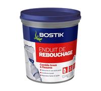 Bostik Enduit de Rebouchage Prêt à l’Emploi - 1 Pot de 1.5 kg | Tous Supports - Rebouchage et Égalisation de Trous et Fissures Jusqu’à 1 cm - Joint Plaque de Plâtre
