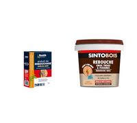 Bostik Enduit de Rebouchage Prêt à l'Emploi Spécial Bois - Pâte à Bois en Poudre - Intérieur & Sinto Rebouche Bois pour Gros Trous et Fissures Bois Clair - 500 g - Facile et Prêt à l’Emploi