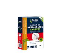 Enduit de rebouchage express - BOSTIK - poudre 1 Kg - Rebouche 3 fois plus vite - Intérieur/extérieur
