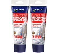 Bostik Enduit de Rebouchage Spécial Bois - 1 Tube 330 g (Lot de 2)
