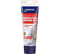 Bostik Enduit de Rebouchage Spécial Bois - Pâte à Bois Extérieur et Intérieur - Pour Combler Trous et Fissures Jusqu’à 1 cm - Enduit Prêt à l'Emploi - Couleur : Chêne - 1 Tube 330 g