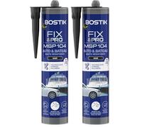 Bostik FIX&PRO MSP 104 Noir - Mastic Colle et Joint Auto, Bateau, Camping Car - Tous matériaux - Résiste aux UV, Intempéries et à l’Eau de Mer - MS Polymère - 290ml (Lot de 2)