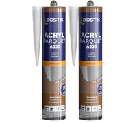 Bostik Joint Acryl Parquet - Chêne Foncé - Mastic Colle Acrylique Spécial Parquet - Finition Pour Parquet et Sols Stratifiés - Séchage rapide - Ponçable & Compatible Tous Vernis - 300 ml