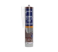Bostik Joint Acryl Parquet - Sapelli - Mastic Colle Acrylique Spécial Parquet - Finition Pour Parquet et Sols Stratifiés - Séchage rapide - Ponçable & Compatible Tous Vernis - 300 ml