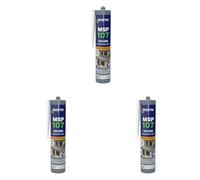 Bostik Mastic Colle de Fixation et d'Étanchéité MSP 107 - Collages Souples et Joints - Intérieur/Extérieur - Multi-Matériaux - Technologie MS Polymères - Sans Solvant ni Isocyanates - Gris - 290 ml