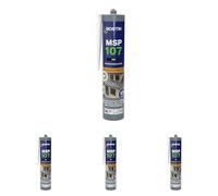 Bostik Mastic Colle de Fixation et d'Étanchéité MSP 107 - Collages Souples et Joints - Intérieur/Extérieur - Multi-Matériaux - Technologie MS Polymères - Sans Solvant ni Isocyanates - Noir - 290 ml