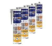 Bostik Mastic Colle Flexpro PU 790 - Colle et Jointe Tous Matériaux - Multi-Usages - Intérieur/Extérieur et Milieux Humides - Formule Polyuréthane Haute Performance - Couleur : Gris - 300 ml