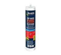 Bostik Mastic Silicone Ignifugé FP 402 Fireseal Silicone - Usage Intérieur/Extérieur - Isole contre les Fumées et les Gaz - Jusqu’à 4 Heures de Résistance au Feu - Gris béton - Cartouche de 310 ml