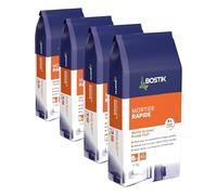 Bostik - Mortier Rapide - Mortier de Montage - Sol et Mur - Intérieur et Extérieur - Prise 10 Minutes - Sans Retrait - Couleur : Beige - 1 sac 5 kg (Lot de 4)