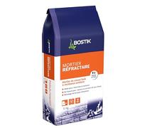 Bostik - Mortier Réfractaire - Mortier Colle Idéal Pour Cheminée Et Barbecue - Gris - Sac de 5 kg
